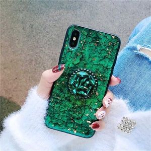 iPhone 7 green marble case